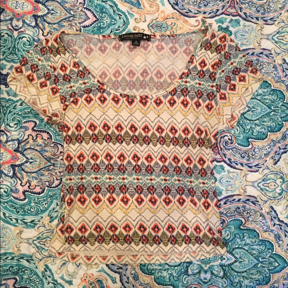 Aztec crop top